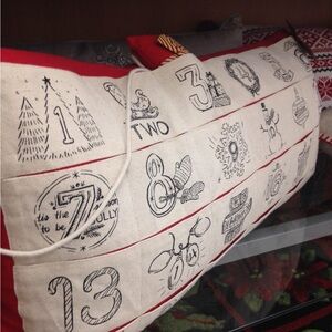 Advent Calendar / Christmas countdown Pillow